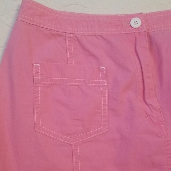 3/$25 J.Jill skirt pencil casual cotton pink sz 6 - Picture 3 of 7